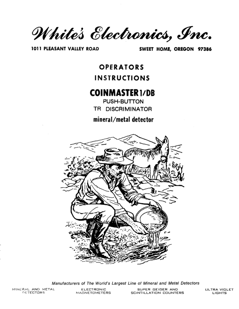 Whites Coinmaster 1/DB Operator instructions