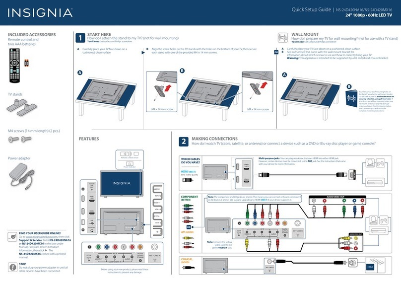 Insignia NS-24D420NA16 User manual