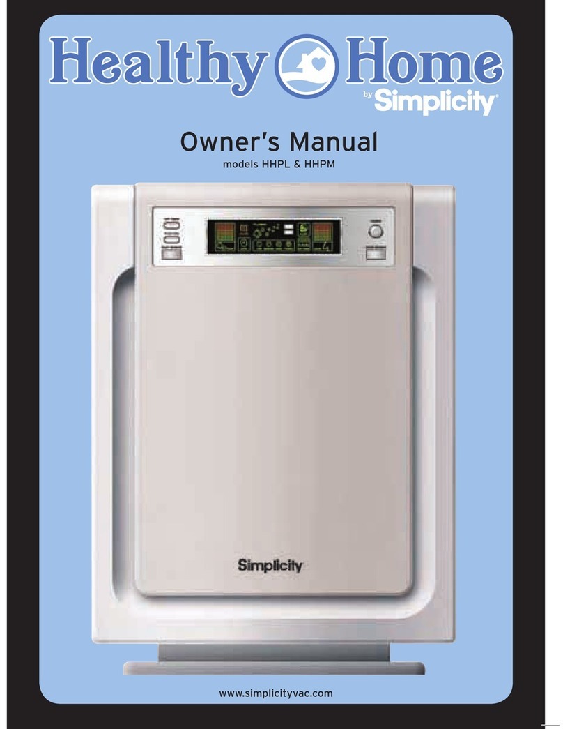 Simplicity HHPL owner's manual