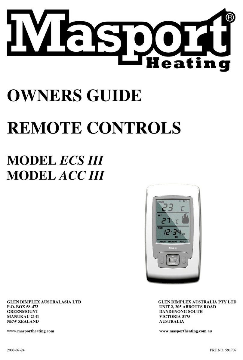 Masport ECS III owner's guide