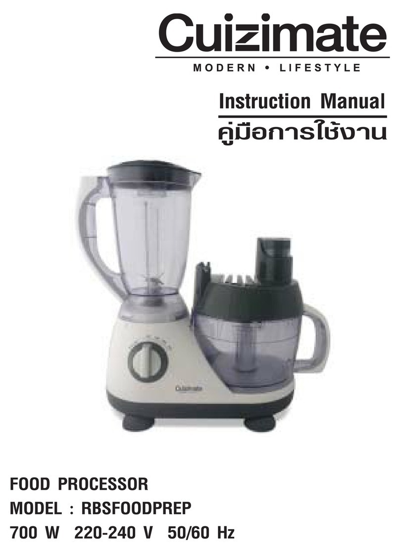 Cuizimate rbsfooprep instruction manual