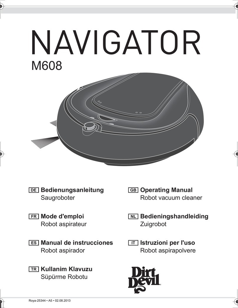 Dirt Devil M608 Navigator User manual