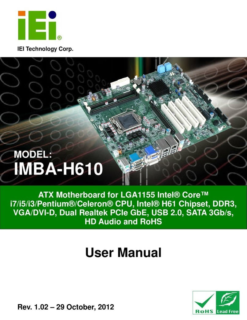 IEI Technology IMBA-H610 user manual