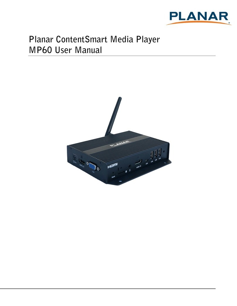 Planar ContentSmart MP60 user manual