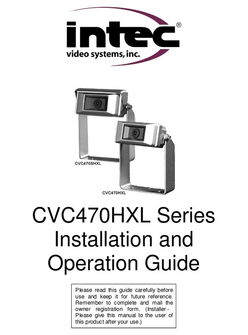 Intec CVC470SHXL Installation and operation guide