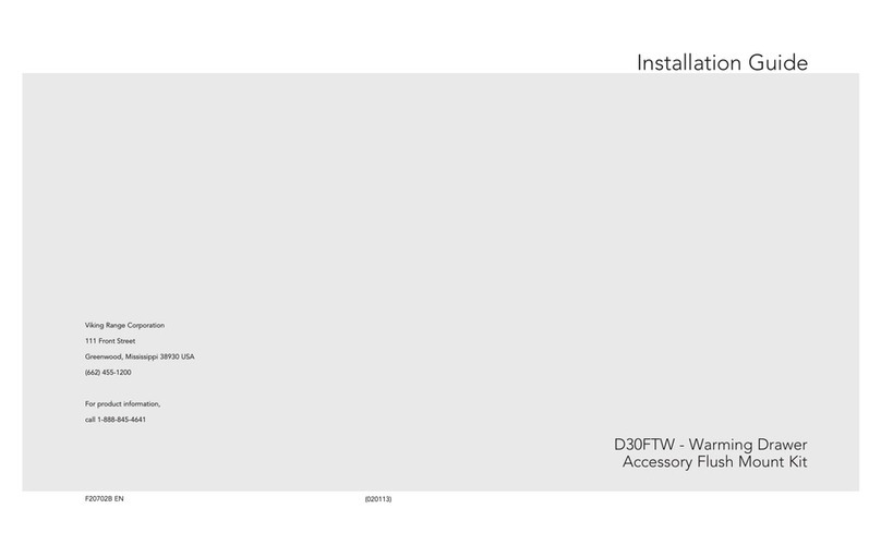 Viking Range D30FTW installation guide