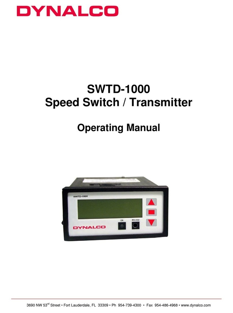 Dynalab SWTD-1000 operating manual