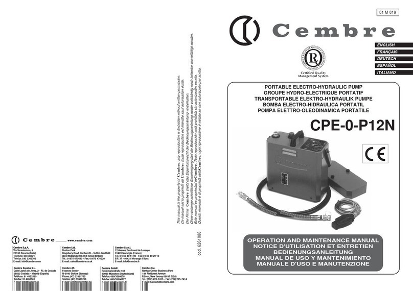 Cembre CPE-0-P12N User manual Cembre CPE-0-P12N User manual
