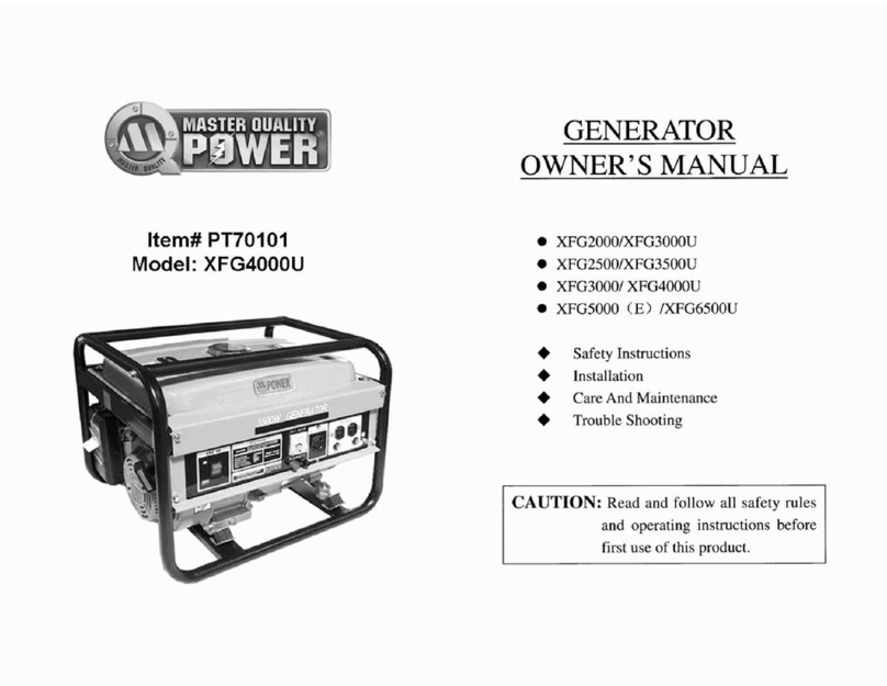 Master Quality Power XFG2000 owner's manual