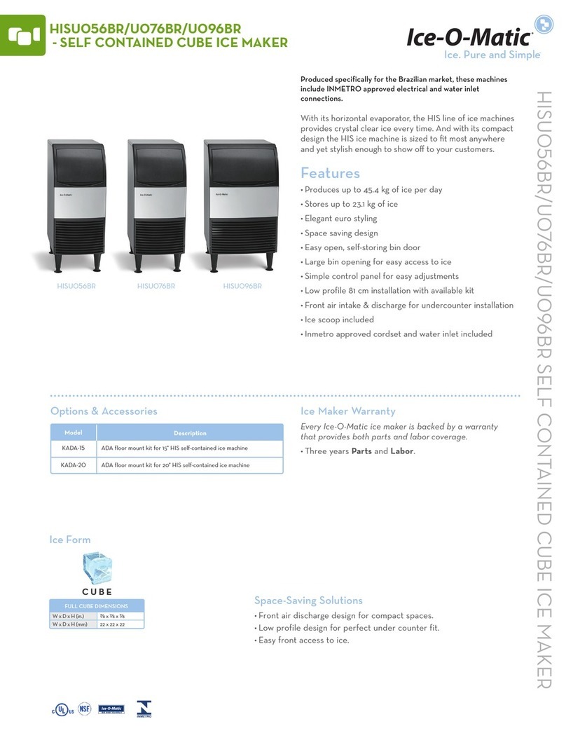 Ice-O-Matic HISU056BR User manual