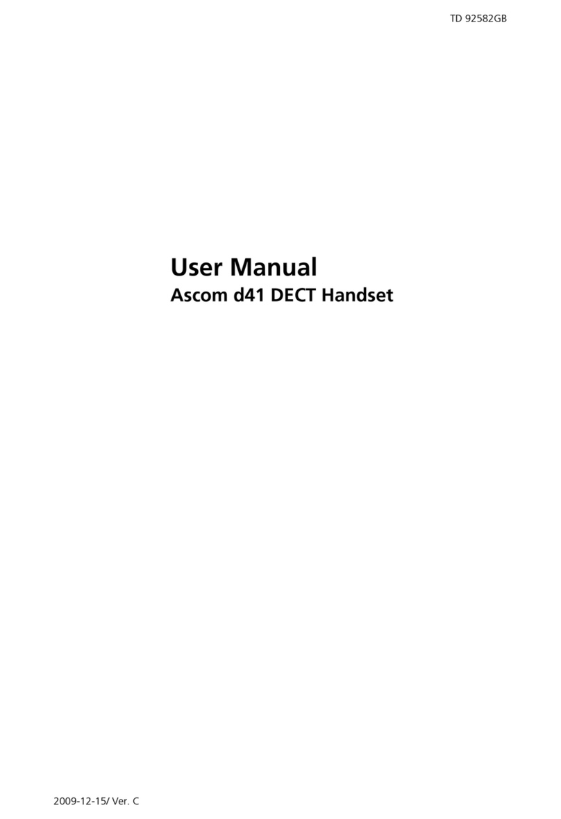 ASCOM d41 DECT user manual