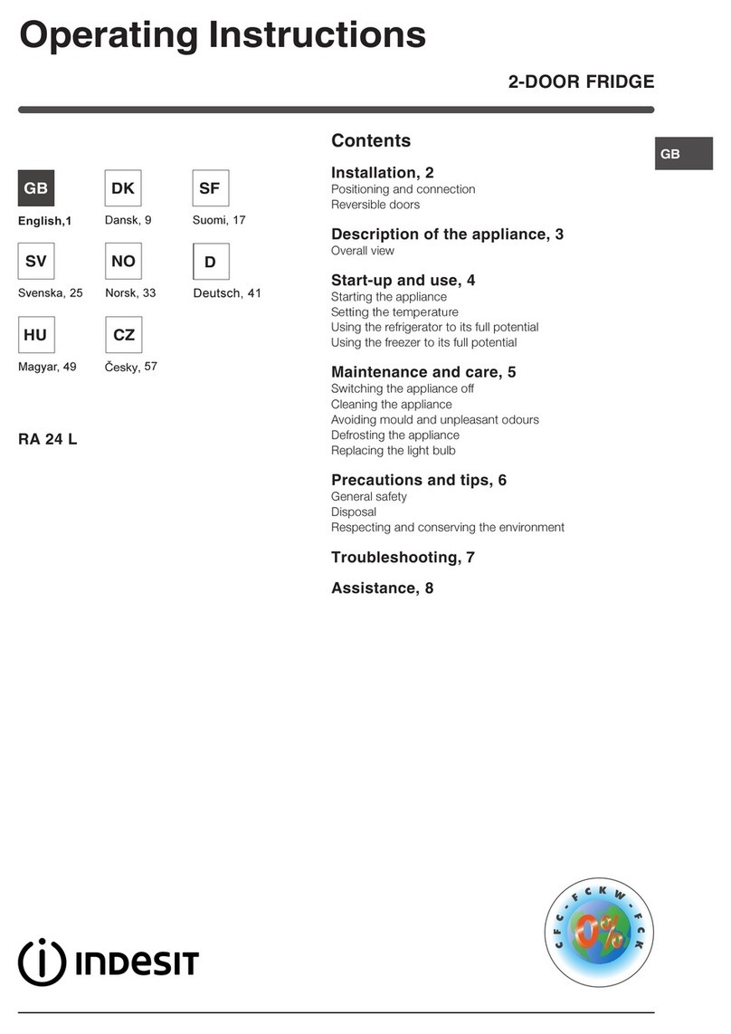 Indesit RA 24 L operating instructions