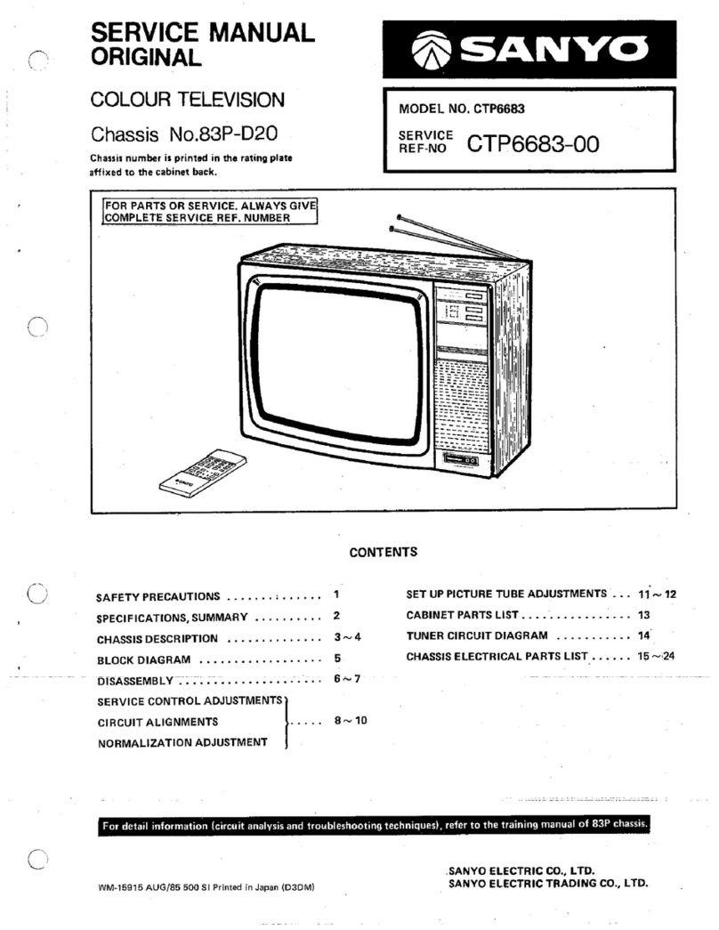 Sanyo 83P-D20 User manual