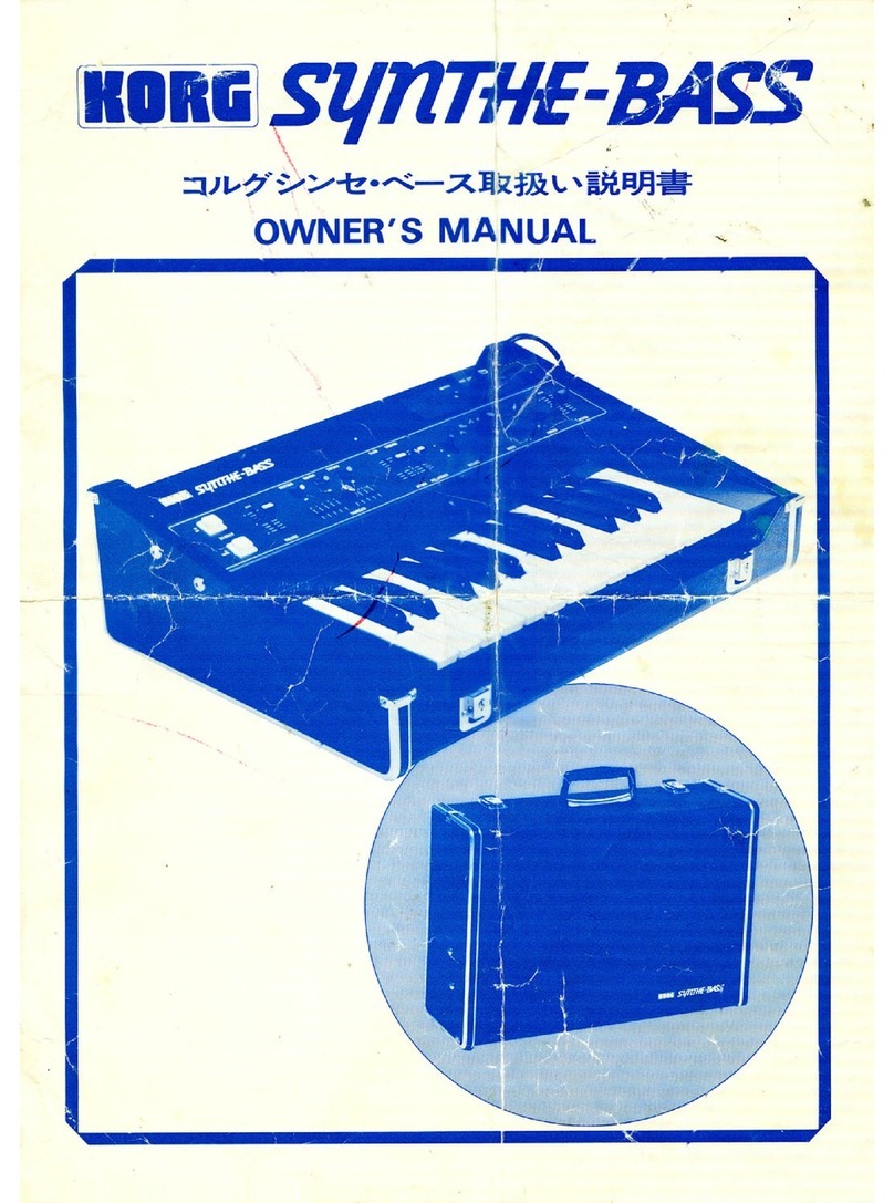Korg Synthe-Bass User manual Korg Synthe-Bass User manual
