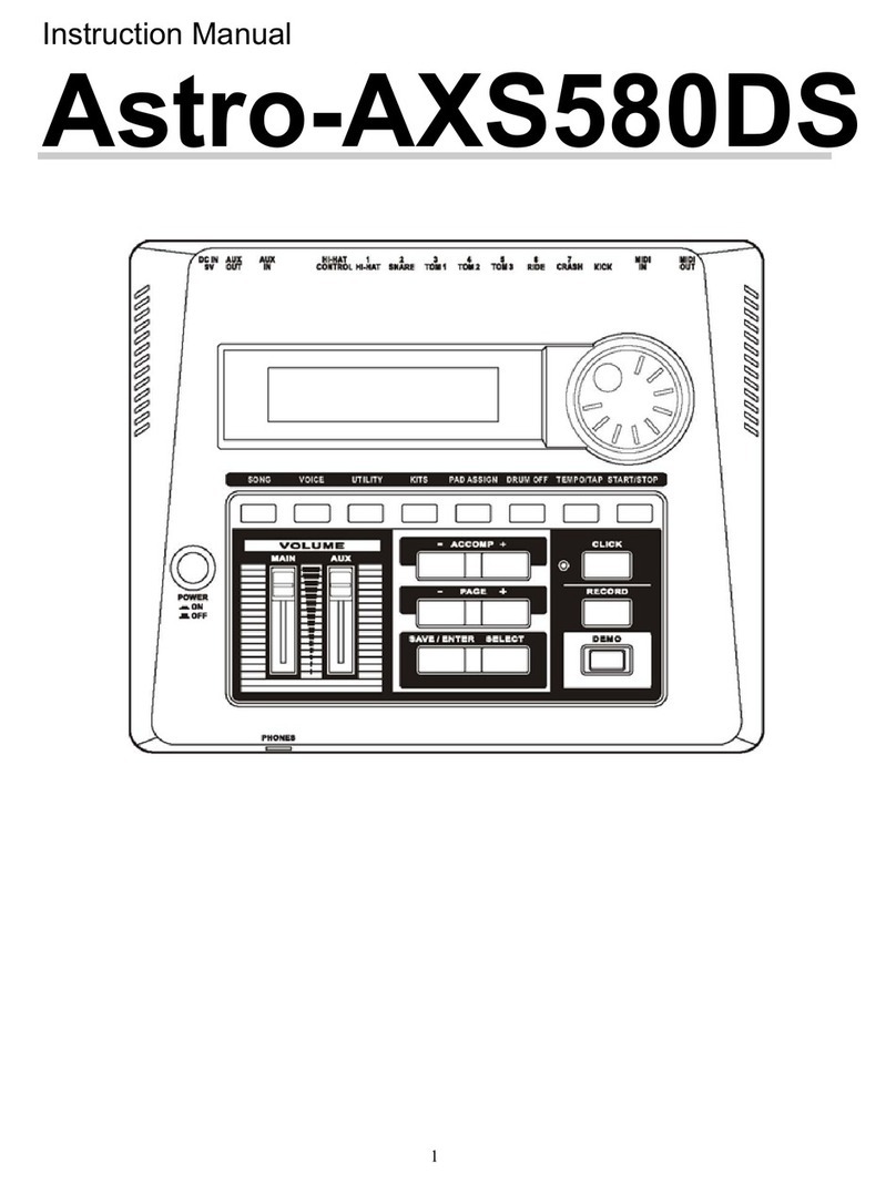 ASTRO AXE580DS instruction manual