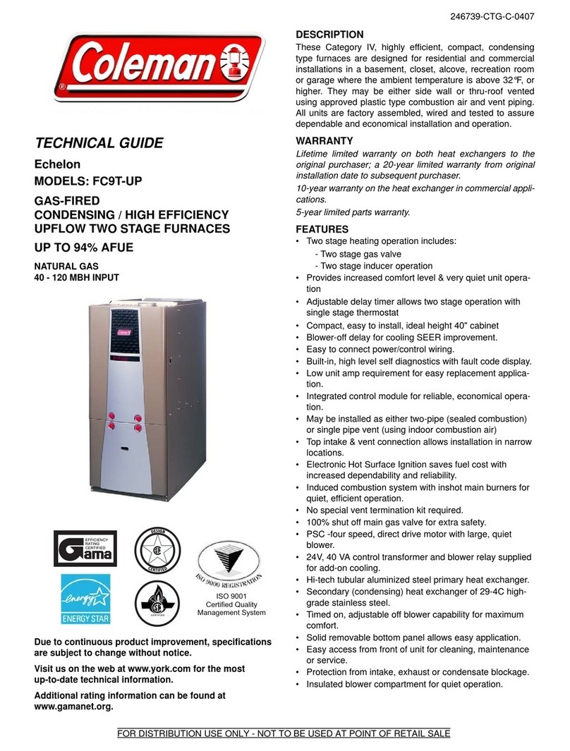 Coleman FC9T-UP Technical guide