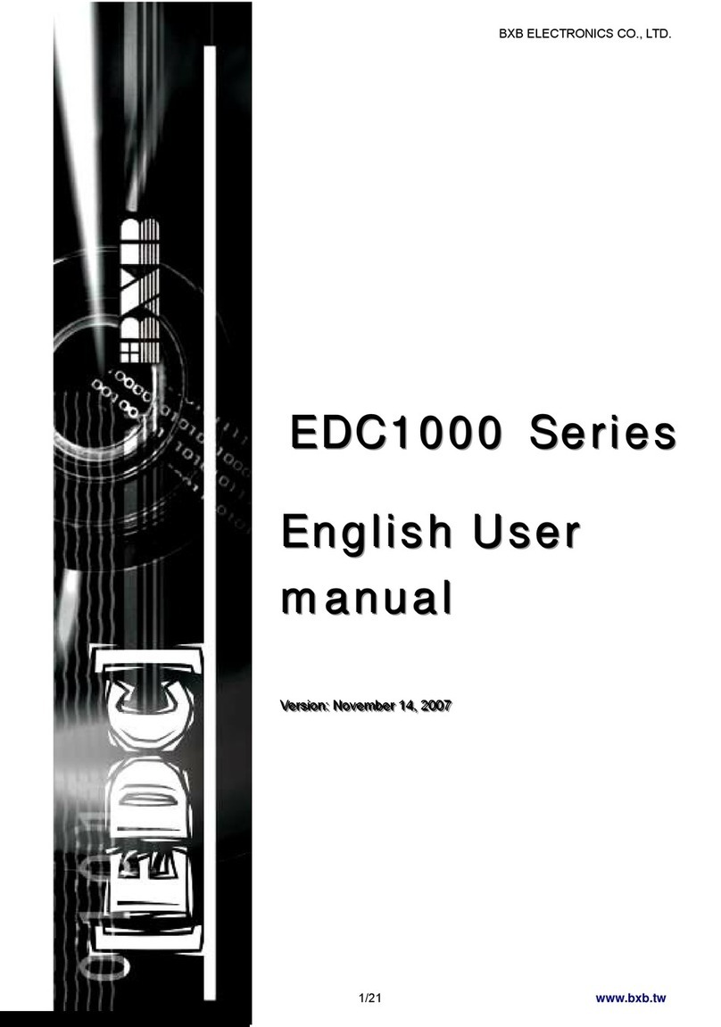 BXB Electroics EDC 1000 user manual