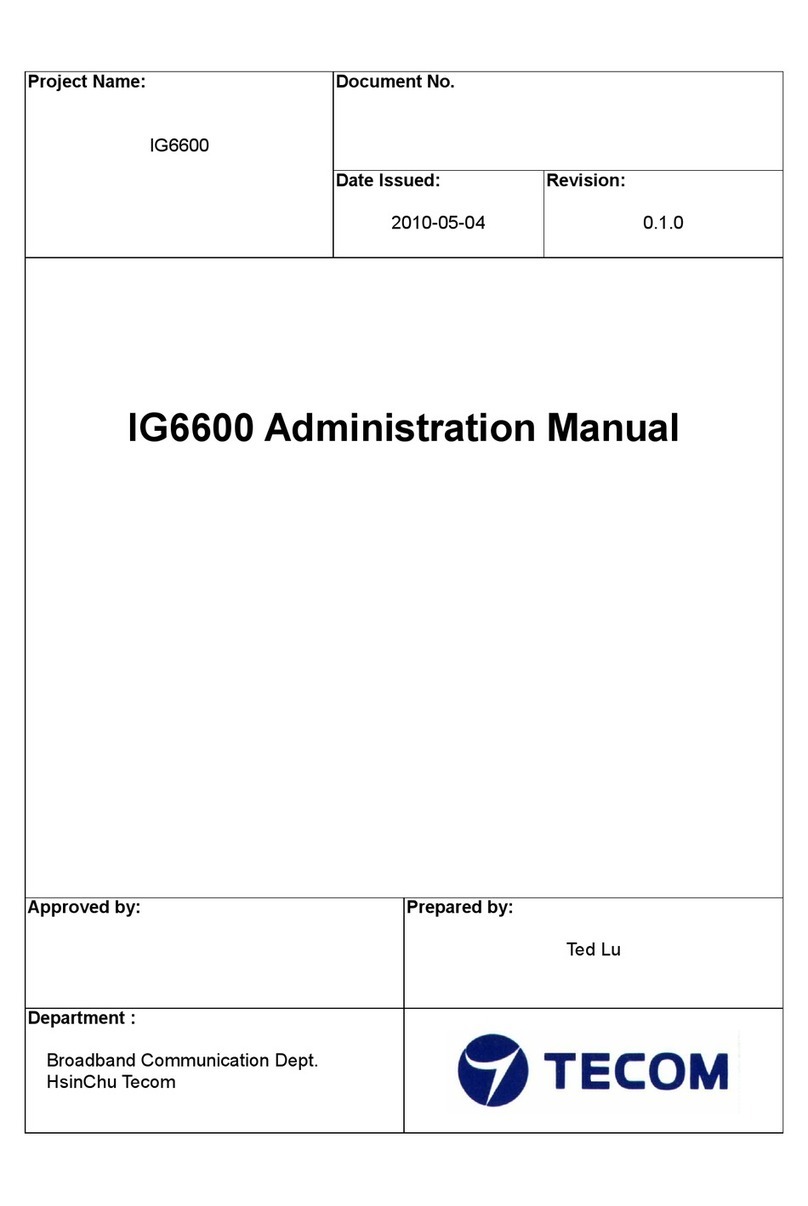 TECOM IG6600 Instruction Manual