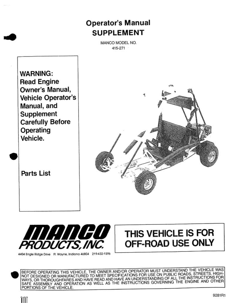 MANCO 415-271 Operator's manual
