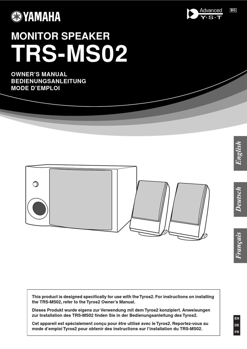 Yamaha Audio TRS-MS02 owner's manual
