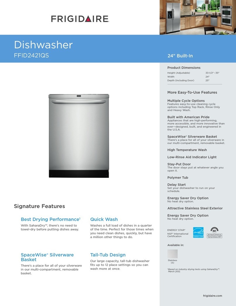 Frigidaire FFID2421QS User manual