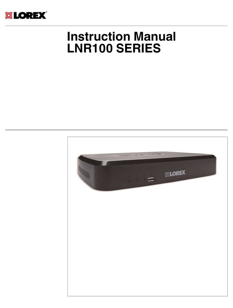 Lorex LNR100 SERIES User manual Lorex LNR100 SERIES User manual