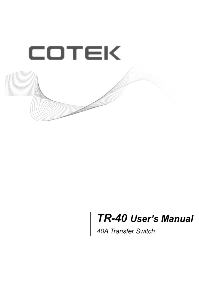 Cotek TR-40 user manual