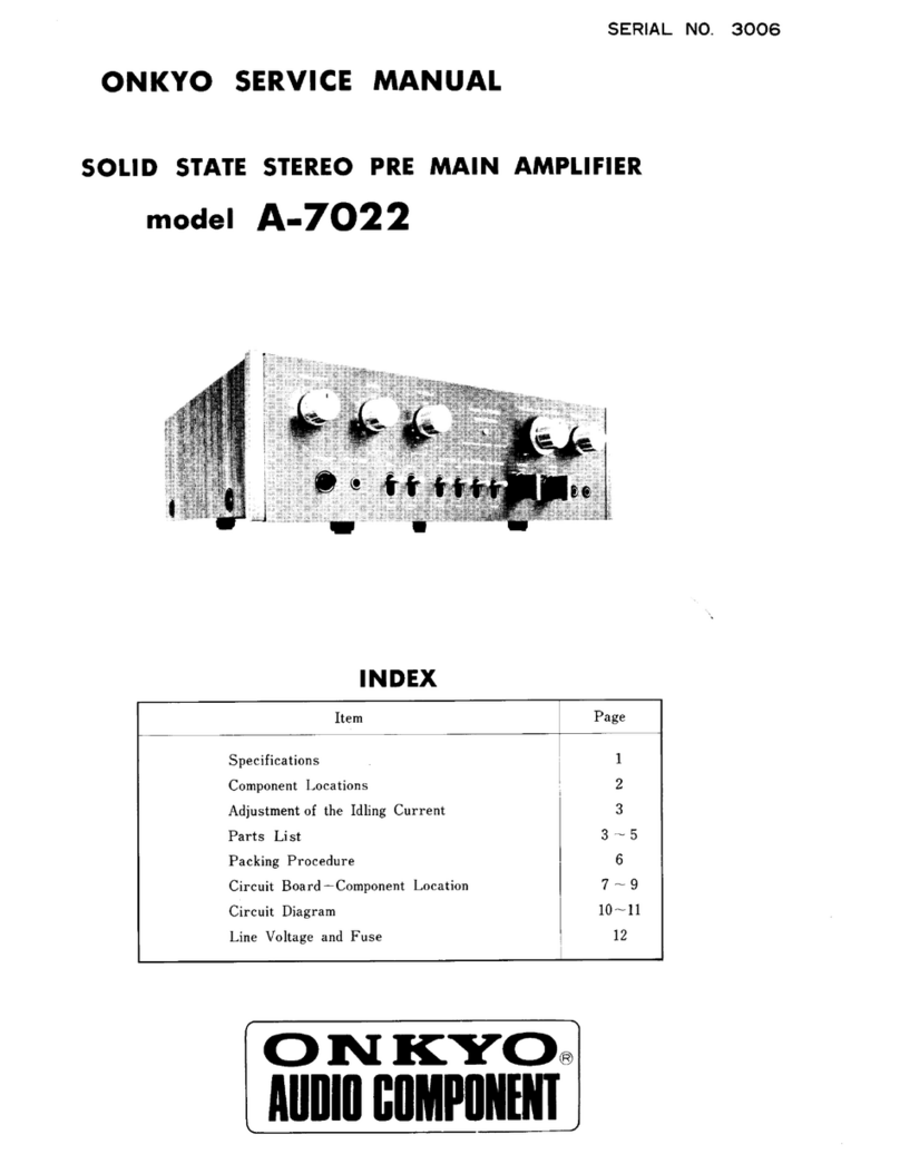 Onkyo A-7022 User manual
