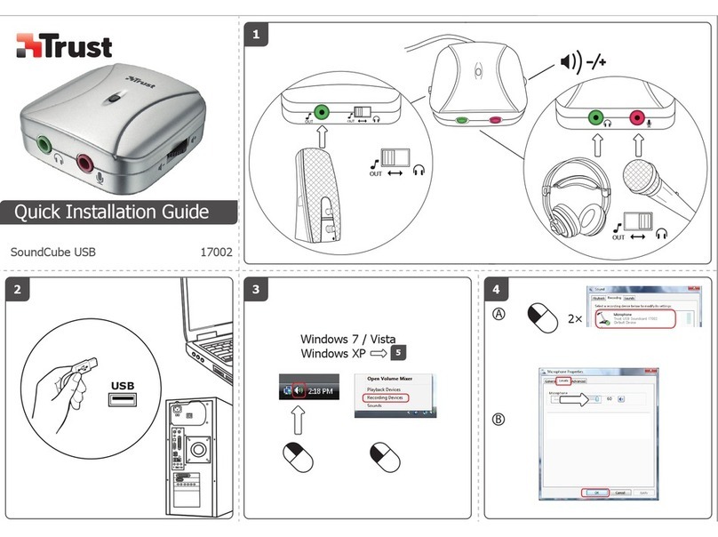 Trust SoundeCube USB User manual