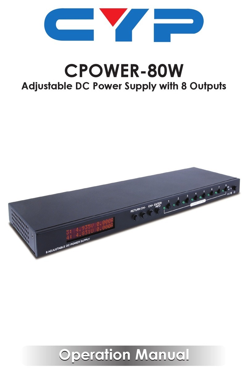 CYP CPOWER-80W Operation manual