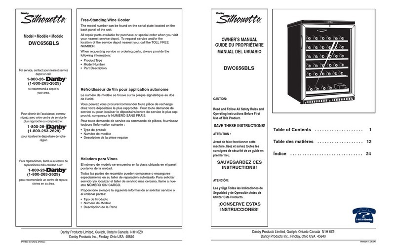 Silhouette DWC656BLS owner's manual