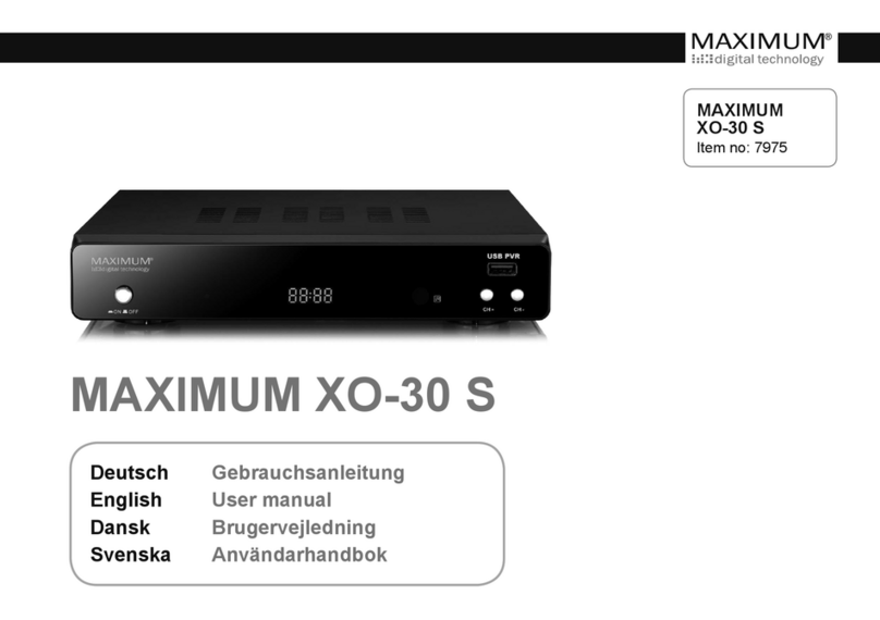 Maximum XO-30 S User manual