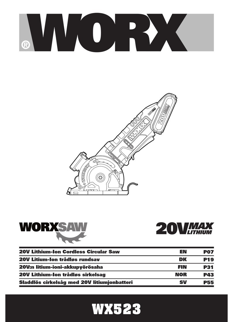 Worx WX523 WorxSaw Original instructions