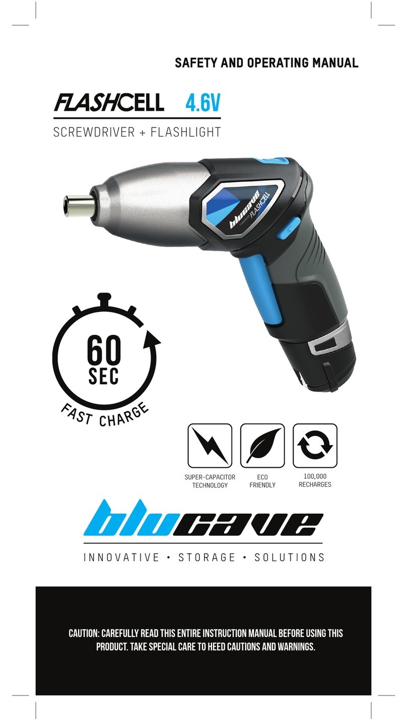 Blucave Flashcell 4.6V Safety and operating manual