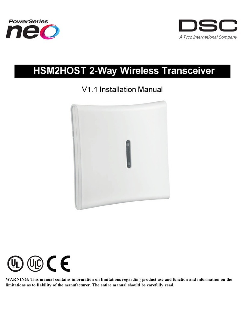 DSC HSM2HOST series installation manual