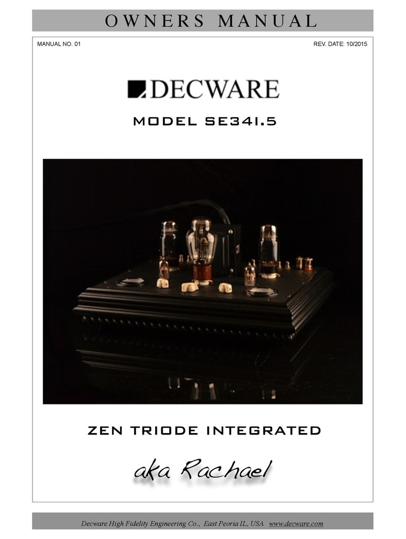 Decware SE34I.5 User manual