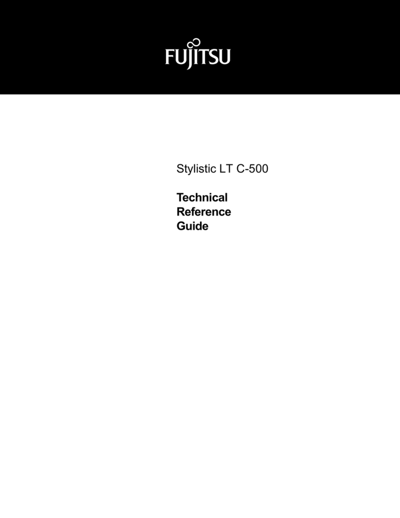 Fujitsu Stylistic LT C-500 Use and care manual