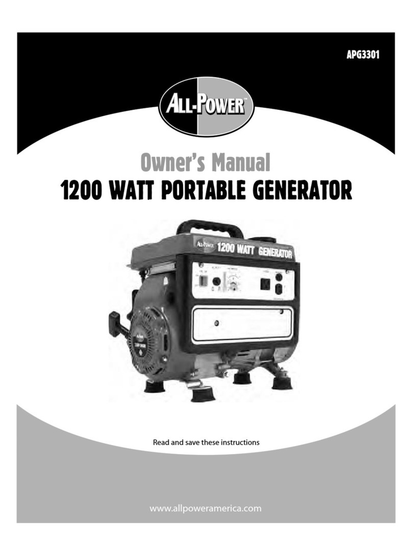 ALL POWER AMERICA AP G3301 owner's manual