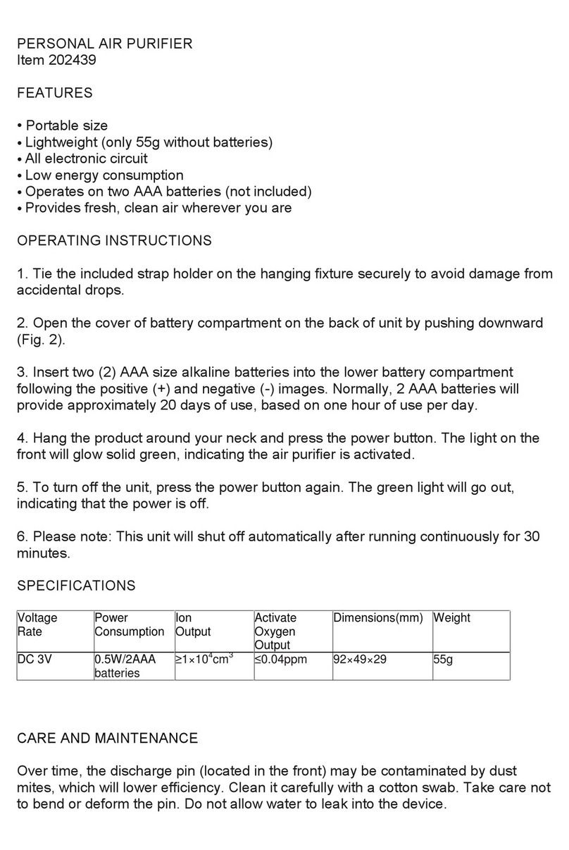 Sharper Image 202439 operating instructions