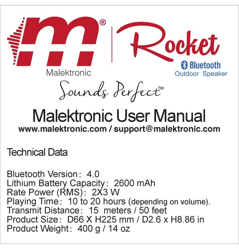 Malektronic Rocket user manual