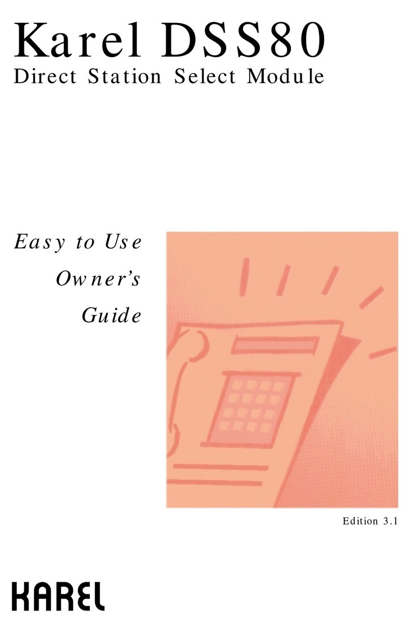 Karel DSS80 owner's guide