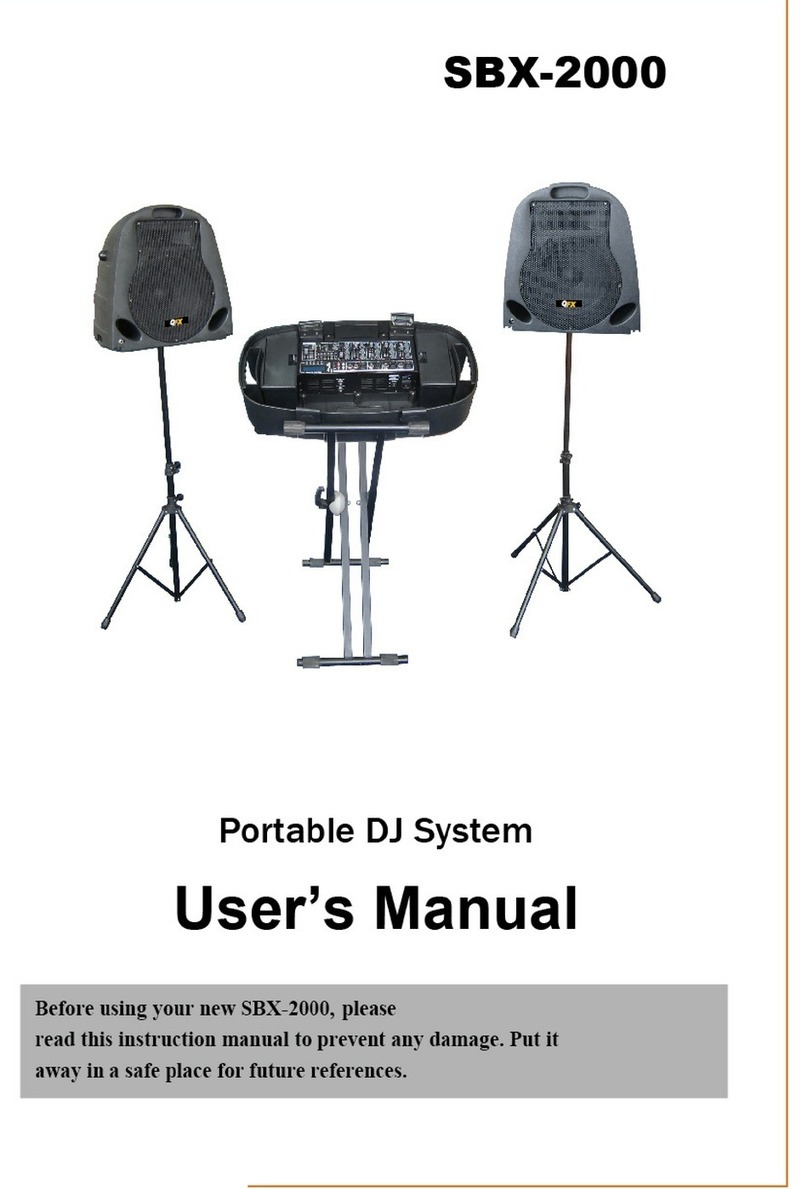 QFX SBX-2000 user manual
