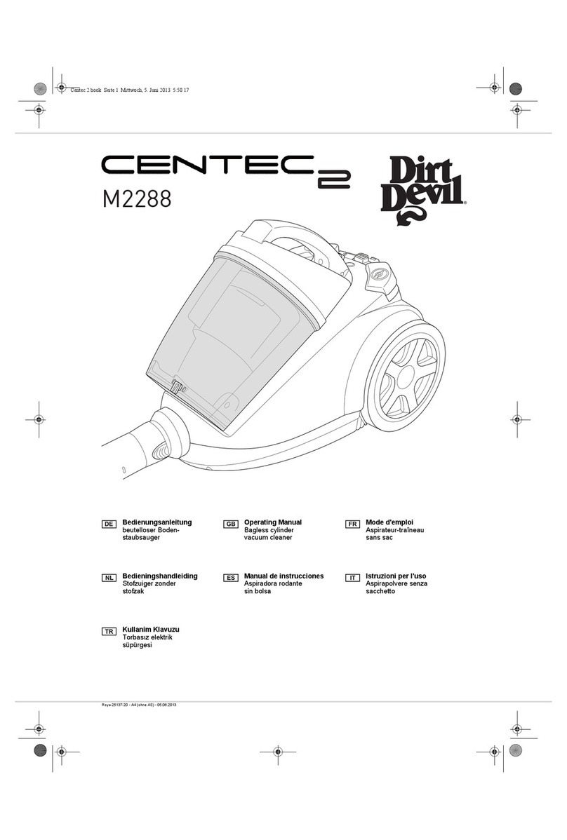 Dirt Devil Centec 2 M2288 operating manual