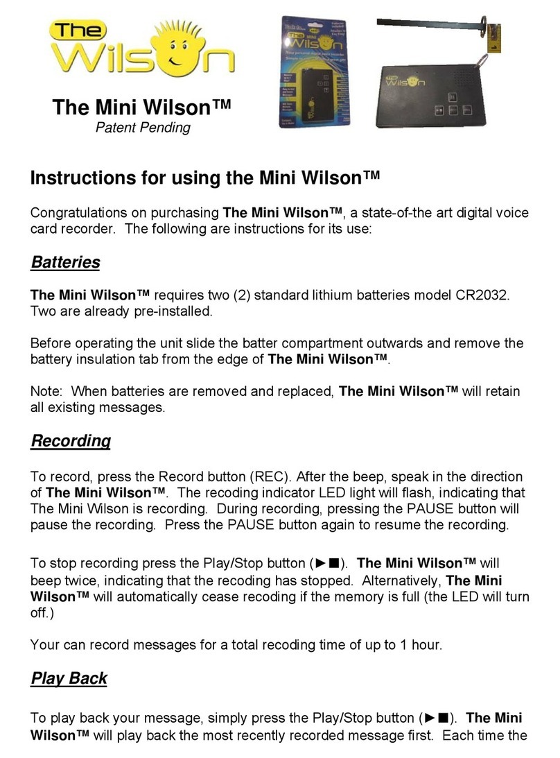 Talk to the Wilson Mini Wilson User instructions