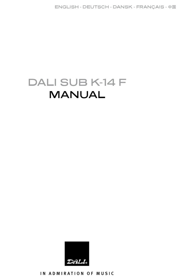 Dali SUB K-14 F instruction manual