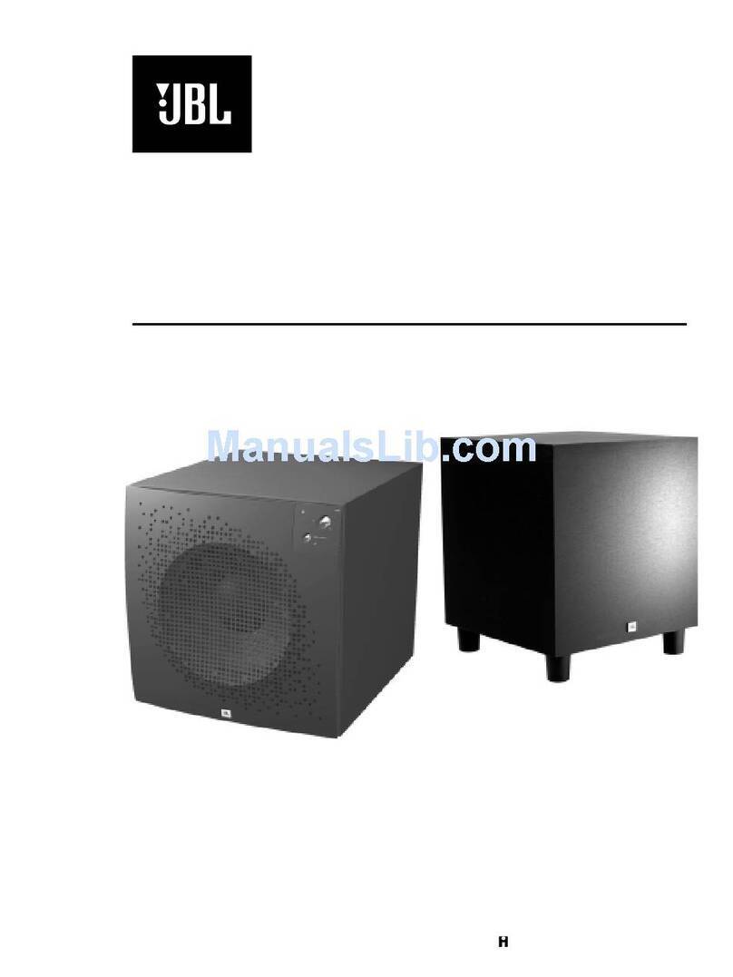 JBL PSW-D112 Service manual