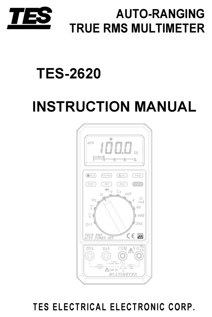 TES TES-2620 instruction manual