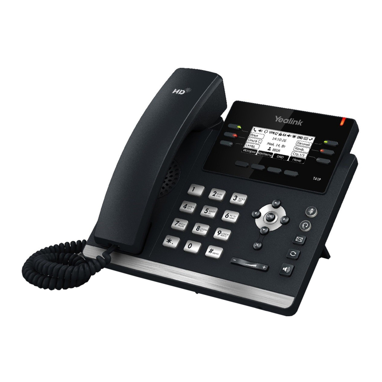 Yealink Yealink SIP-T41P User manual