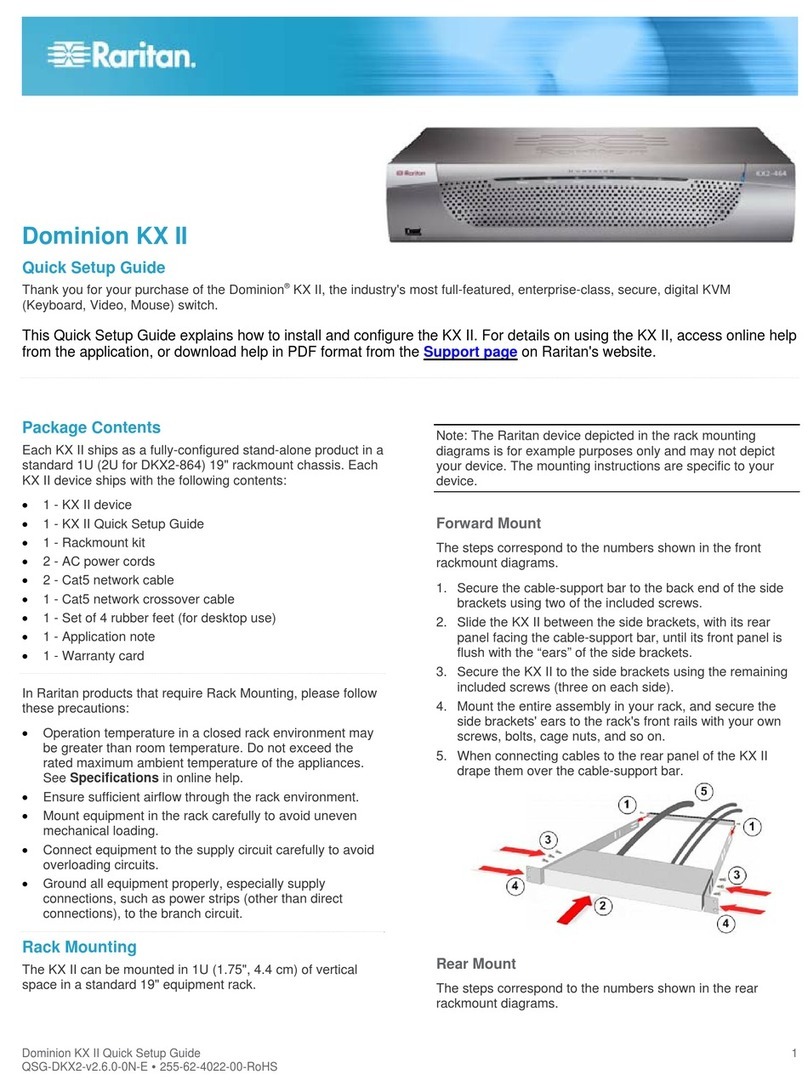 Raritan Dominion KX II User manual