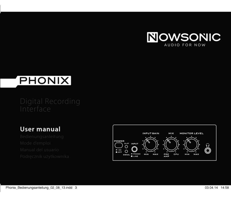 Nowsonic Phonix User manual